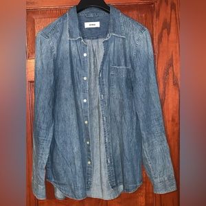 Like New Men’s Buck Mason Button Down Jean Shirt Size XL